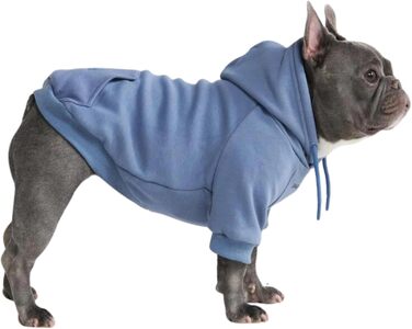 Собачий худі Spark Paws Slate Blue S – преміум фліс, комфорт, для всіх порід