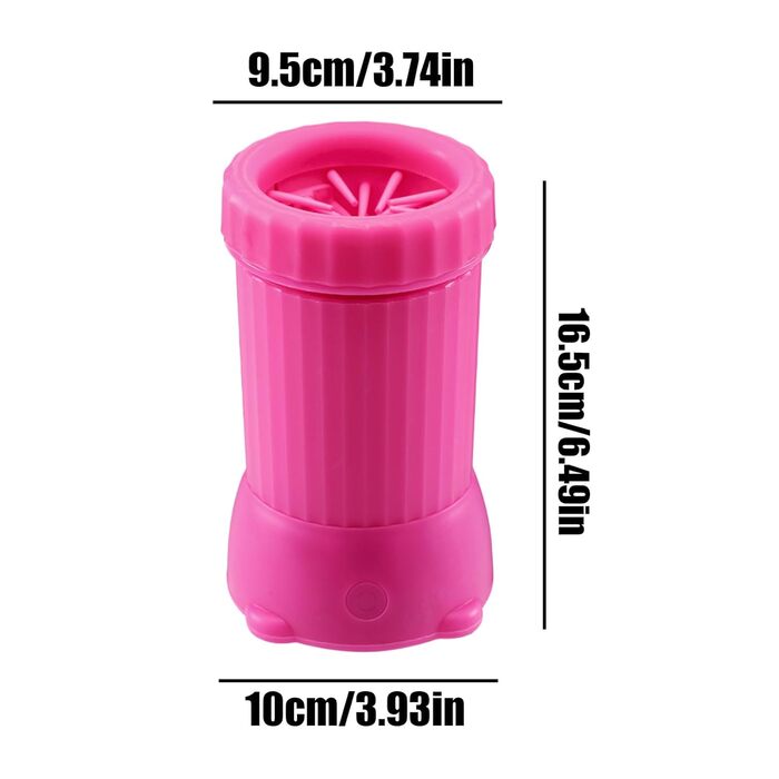 Автоматичний мийка лап для собак, USB, рожева - для цуценят та великих порід