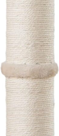 Дім Делюкс - Дряпка для котів NEVA, бежева, 101 x 49 x 49 см, поліестер, сизаль, MDF