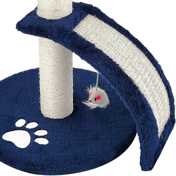 Дерев'яний кігтечка для котів Beltom® Kratzbaum, 54 см, блакитний