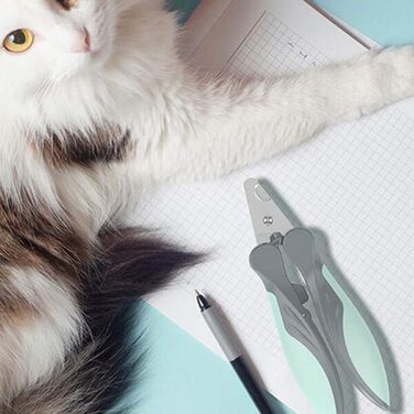 Професійна ножиця для грумінгу собак та котів: безпечна та зручна для маленьких порід, цуценят та кроликів (сірий)