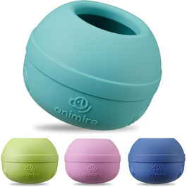 Інтерактивна іграшка-заспокійник для собак, з можливістю заповнення, для тривалої розваги, можна заморожувати, харчовий пластик (Блакитно-зелений, M)