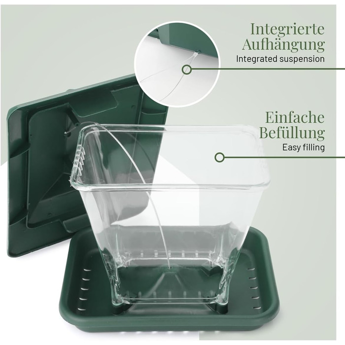 Годівниця для птахів Wildlife Home XL - велика, для підвішування, стійка до погодних умов, годівниця-пагода для саду та балкону