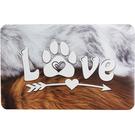 Гумова килимок Emmevi 50x70 см для миски, захист від бруду, неслизький, для собак та котів