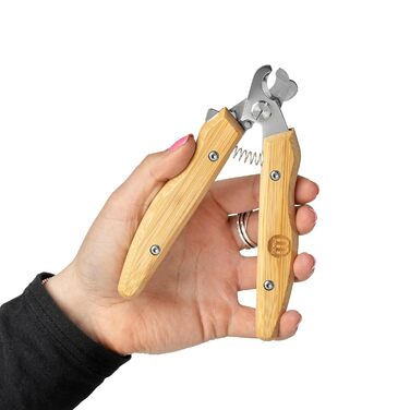 Ножиці для грумінгу собак та котів Mikki з бамбуковим покриттям, з запобіжником, мікрозубчасті леза