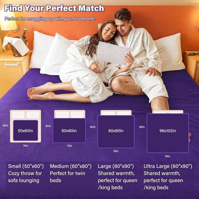 Водонепроникний плед для собак та котів, 203 x 152 см (фіолетовий/сірий)