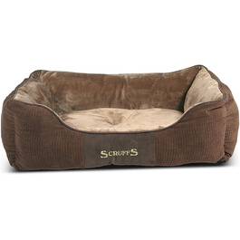Scruffs Chester Bed L - ліжко для собак, шоколадний колір, 75 x 60 x 18 см