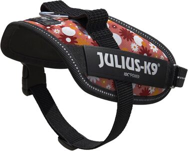 Шлейка Julius-K9 IDC Powergeschirr, XS/Mini-Mini, рожева з квітами