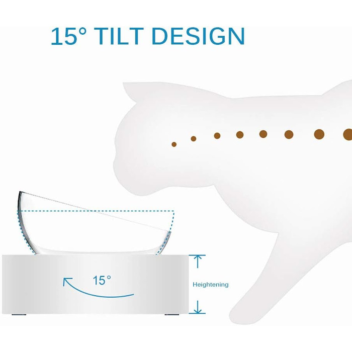 Підвищена годівниця для котів Fressnapf з неслизькою основою та захистом від перекидання