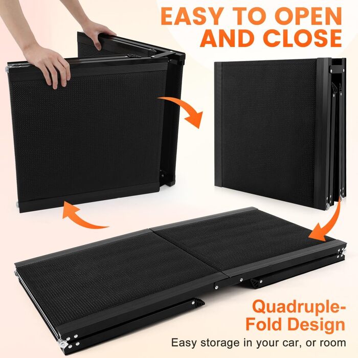 Рампа для собак Gadpiparty 180x50 см, автоскладана, до 136 кг, антиковзка поверхня, для SUV, вантажівок та високих входів