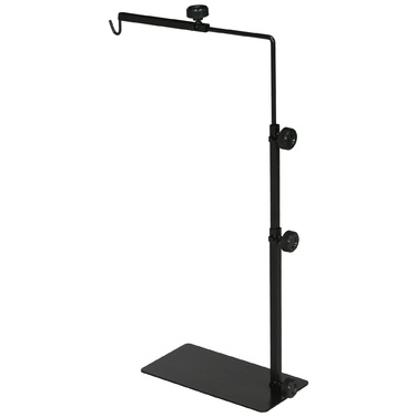 PawHut Reptile Lamp Stand Регульований тримач для теплових ламп з 4 дротяними прорізами сталевий чорний для тераріумів