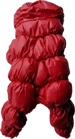 Флісовий комбінезон для собак, теплий зимовий одяг, стеганий, розмір L, червоний