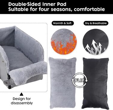 Автокрісло для собак та котів: стабільне, з ременями, знімне, миється, до 6 кг