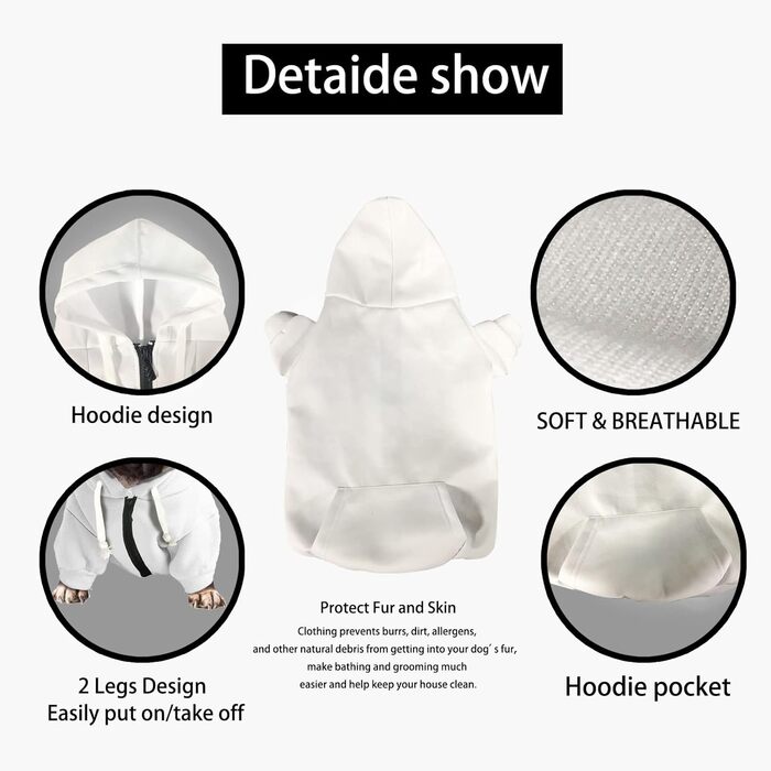 Пуловер для собак з принтом жирафи, одяг для тварин, зручний, з капюшоном, спортивний, для котів та собак, розмір 37x55x40 см