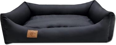 Крісло-лежанка для собак та котів Odol-Plu, 90 x 60 см, водовідштовхувальне, чорне