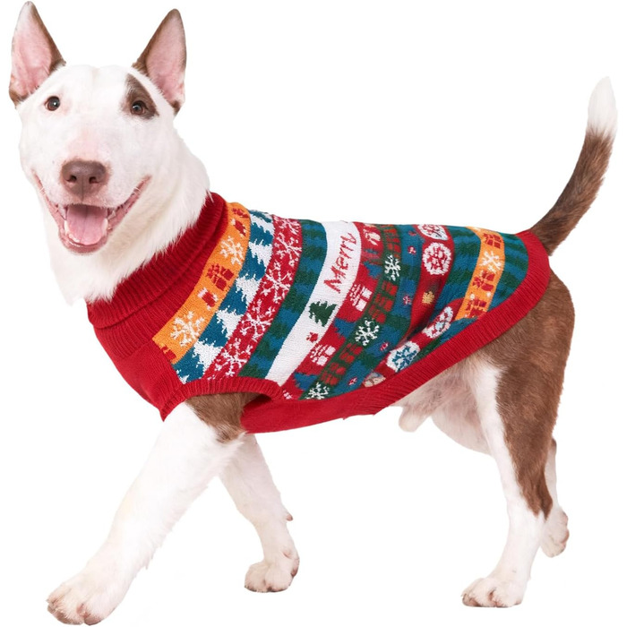 Пуловер для собак EXPAWLORER на Новий Рік: теплий, модний, для малих, середніх та великих собак, XL