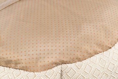Лежак для собак TRIXIE Boho 65×65 см бежевий, м'яке плюшеве місце для середніх порід, не ковзає, можна прати