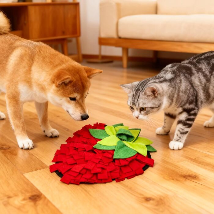 Килимок для собак середнього розміру, 45 x 35 см - інтерактивна іграшка-головоломка для собак, стимуляція розумової діяльності