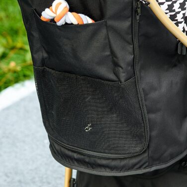 Візок для собак PawHut, розкладний, чорний, 80x44,5x97 см