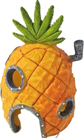 Декорації для акваріума SpongeBob: Ананас, дім Сквідварда, Красті Краб, фігурки з полімерної смоли, декор для акваріума та тераріуму