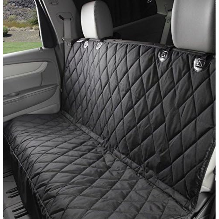 Захисна автомобільна ковдра Eleoption: водовідштовхувальна, антиковзаюча, для собак, сидінь, багажника, заднього сидіння (чорна)