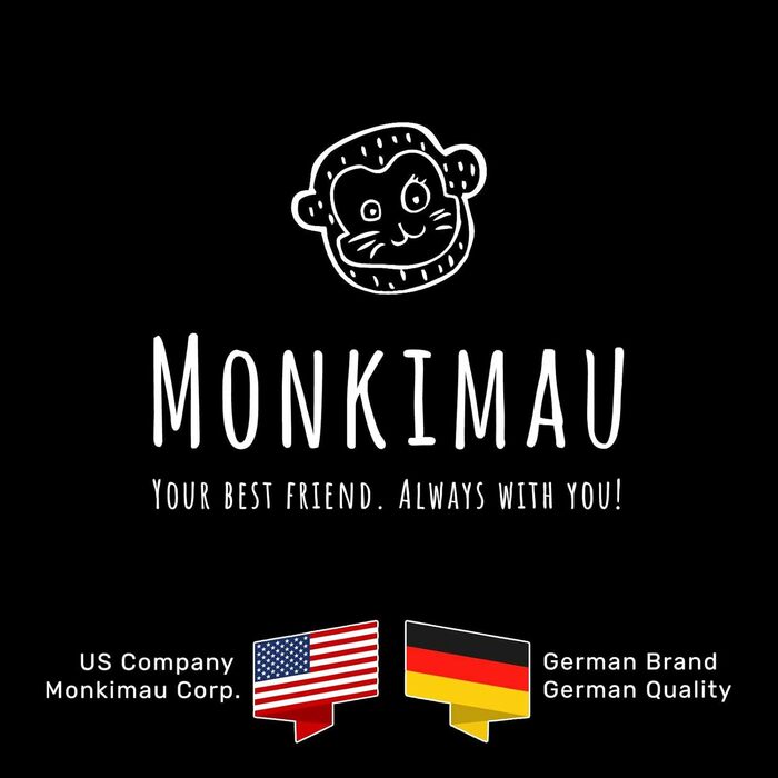 Шкіряний нашийник Monkimau для середніх і великих собак, міцний, з заклепками, чорний