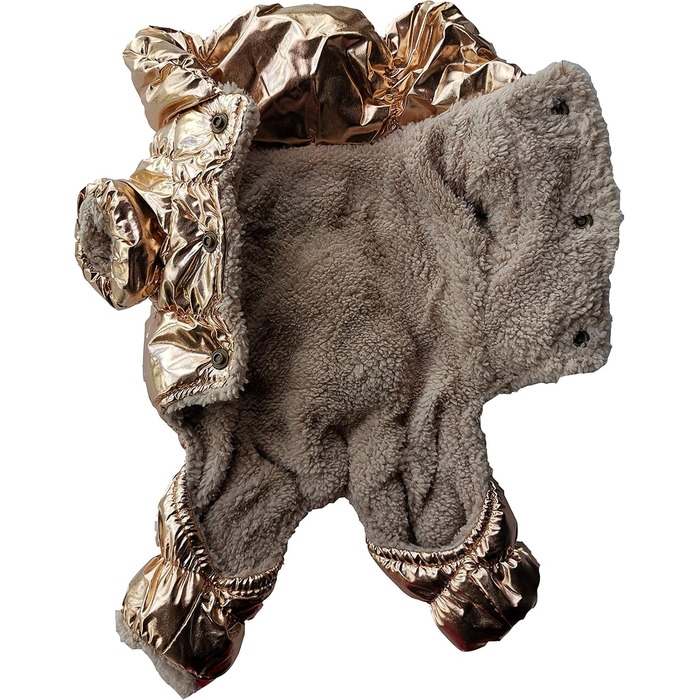 Флісовий комбінезон для собак, куртка для собак, степкова, розмір L, золотистий