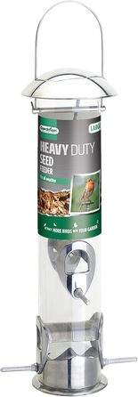 Годівниця для птахів Gardman Heavy Duty – міцна металева годівниця з 4 місцями для насіння, соняшника та горіхів