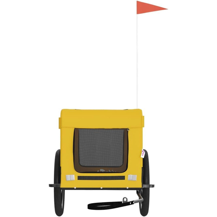 Причіп для велосипеда, переноска для собак жовто-чорного кольору, Oxford-тканина та залізо. Причіп для велосипеда, вантажний причіп, візок, вантажний велосипедний причіп. Артикул: 93924