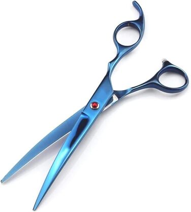 Набір ножиць для собак, догляд за шерстю: прямі та зігнуті ножиці для собак та котів