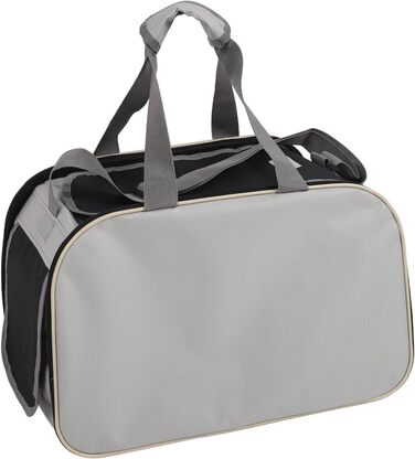 Транспортна переноска для собак та котів, складана, зелена (чорна)