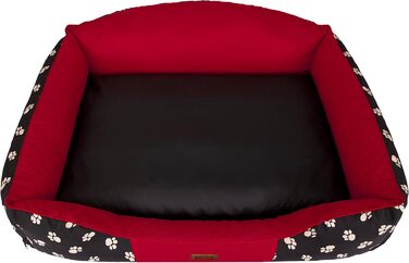 Собаче ліжко Hobbydog XLKRLCZK2 - велике, 84 x 65 см, червоне, для собак XL