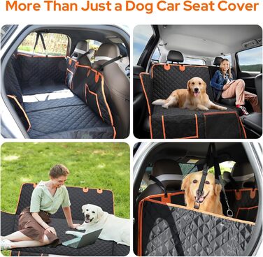 Захист для заднього сидіння автомобіля для собак: водовідштовхуючий килимок, універсальний для всіх авто, SUV та багажника, з металевим кліпом