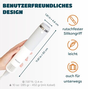 Фен для собак 5-в-1 900W | Фен-щітка для собак та котів | Безшумний, з іонізацією, для всіх порід | Сушарка для тварин