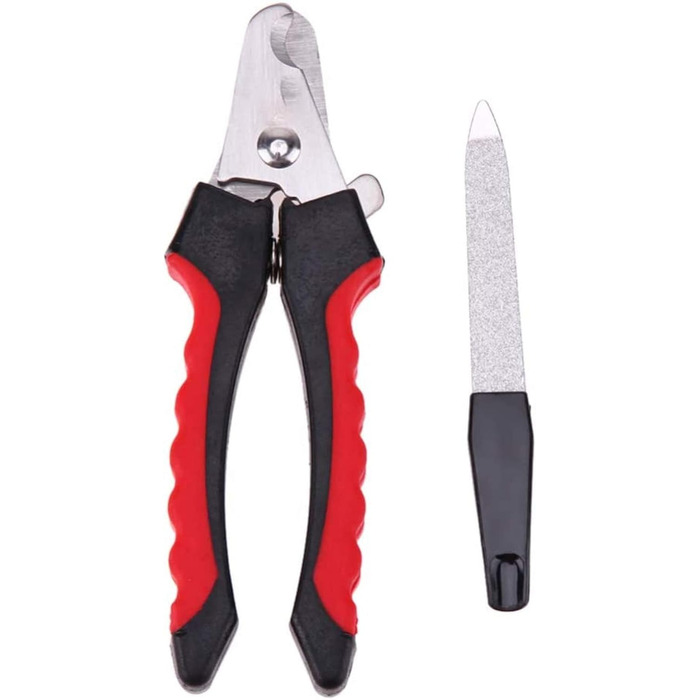 Набір для догляду за кігтями собак та котів: триммер та пилка для кігтів. Edelstah