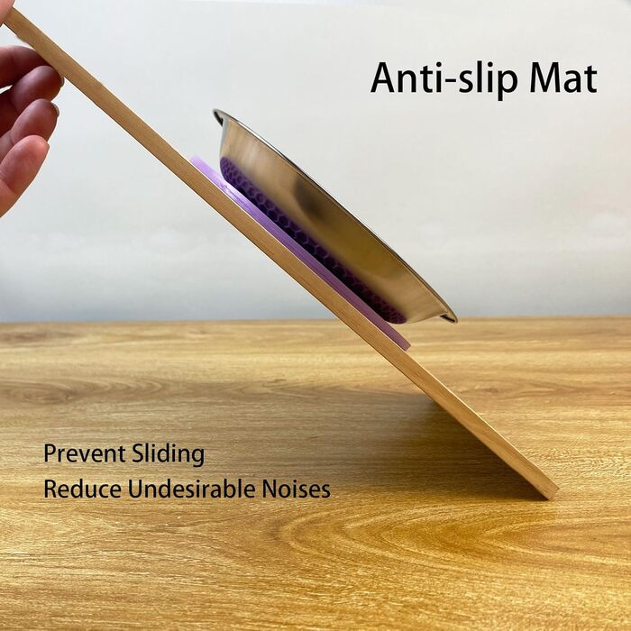 Миски для котів зі сталі (2 шт.) – для полегшення догляду за вусами, зменшення втоми, неслизький набір мисок для котячого корму (великі, 17 см)