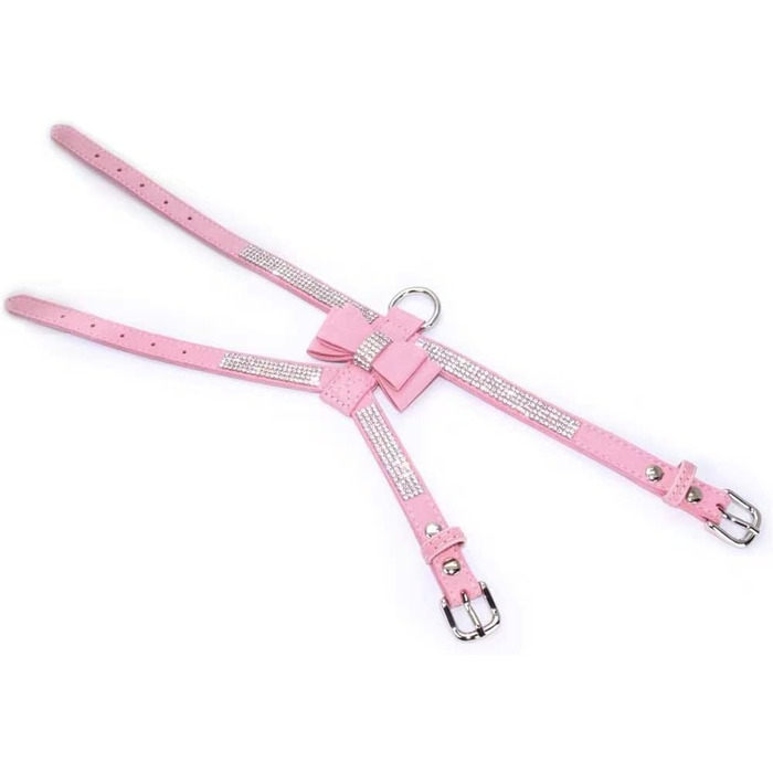 Блискучий жилет для собак та котів зі стразами та метеликом, рожевий, регульований, для хлопчиків та дівчаток, S, M, L