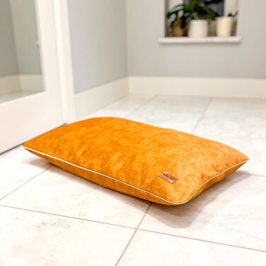 М'яке ліжко для собак середнього розміру, велюрова подушка для собак, 80x50x8 см, зелений колір