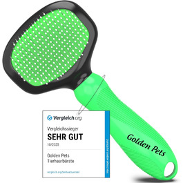 М'яка щітка для тварин Testurteil Sehr Gut: ідеальна для котів та собак, з захисними нопочками, розмір M (є розмір S)