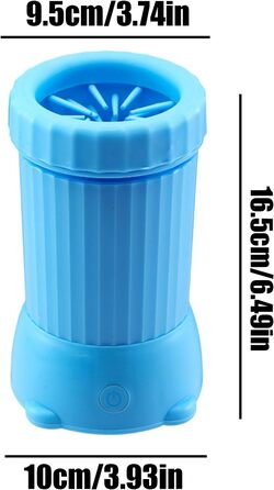 Автоматичний мийник лап для собак, USB, для середніх та великих порід, зелений (блакитний)