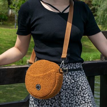 Сумка для ласощів для собак COOWONE - ідеальна для прогулянок та тренувань. Вбудований диспенсер для відходів. Колір: коричневий 2.0