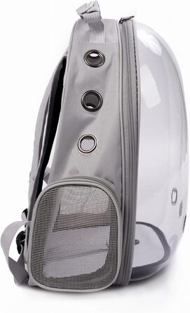 Транспортна сумка для собак та котів JUMI - рюкзак для тварин - переноска для котів та собак сірого кольору