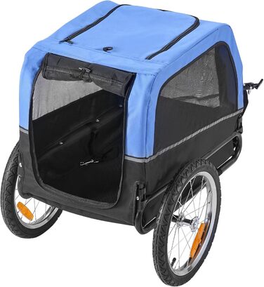Фаркоп для собак VEVOR, до 30 кг, велосипедний причіп для собак, складаний, універсальний, з відбивачем та прапорцем
