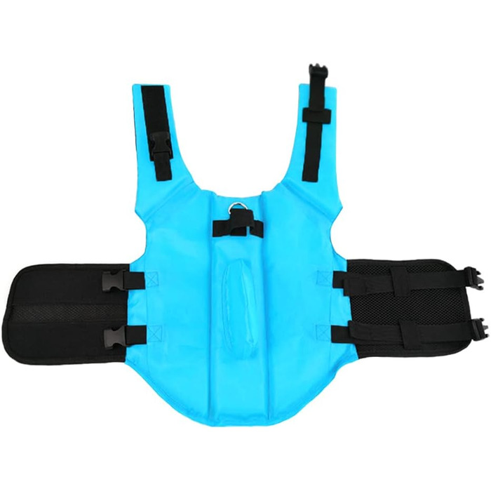 Спасальний жилет для собак FONLAM, блакитний, розмір M - для малих та середніх порід