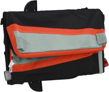 Причіп для собак, вантажний причіп для велосипеда, чорний та помаранчевий, 45 кг, для перевезення тварин, покупок, подорожей, легко встановлюється