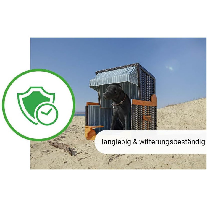 Клітка-лежанка для собак Outgarden з дерева, з водою/мискою та захисним чохлом | Чорна з блакитно-білим | Для маленьких собак