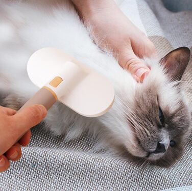 Щітка для догляду за шерстю собак | Нековзні гребені з 3 насадками - інструмент для видалення шерсті собак та котів | Для чищення, масажу, купання, короткої шерсті вдома, в квартирі, гуртожитку