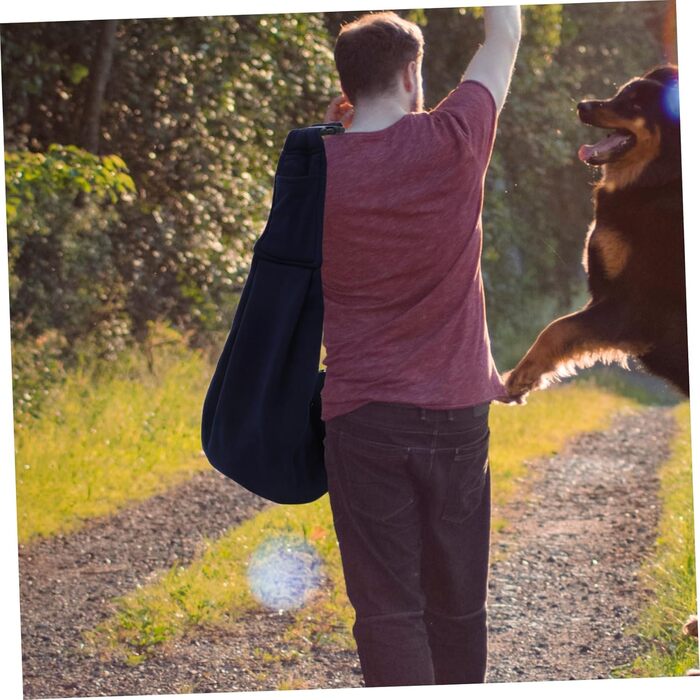 Сумка-переноска для собак та котів BESPORTBLE - велика, з регульованим плечовим ременем, для подорожей та активного відпочинку, з міцної бавовни