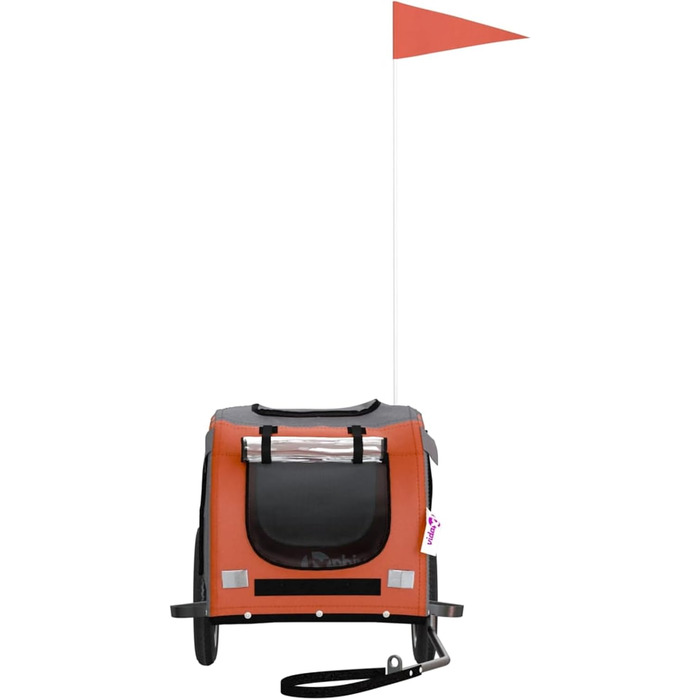 Собачий амулет Oxford з міцним металевим каркасом та PVC-дах, вантажопідйомність до 45 кг - Оранжевий/Сірий Model93830