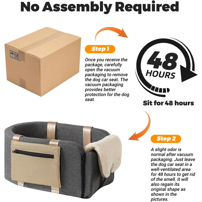 Автокрісло для собак та котів, сумка-переноска, автотранспортер з ременями безпеки